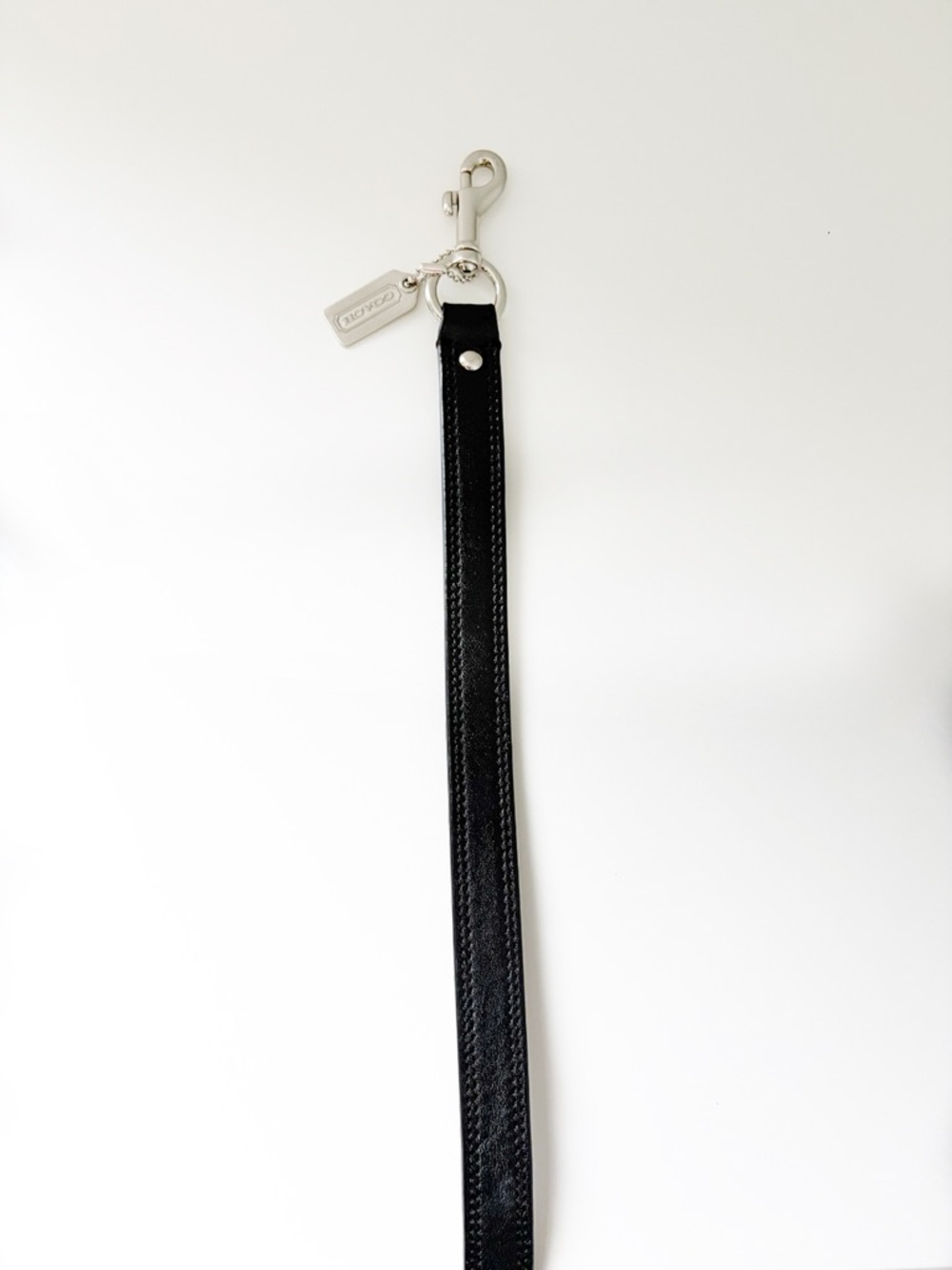 Coach Leather Vintage Bag Strap | 44 in. Long With Coach Metal Hang Tag - Picture 4 of 8